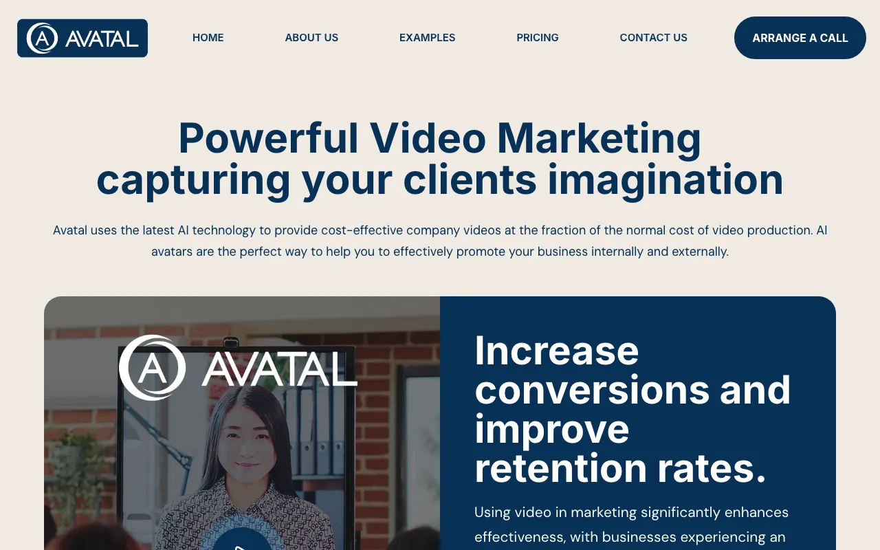 AvaTal website screenshot