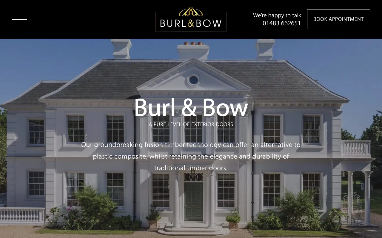 Branding and identity design work — Burl & Bow