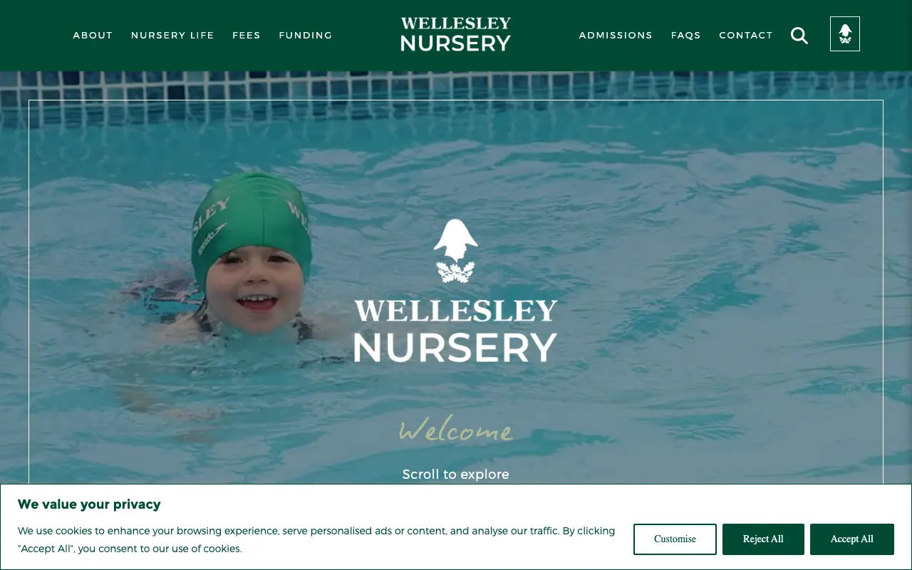 Wellesley Nursery independent nursery school website